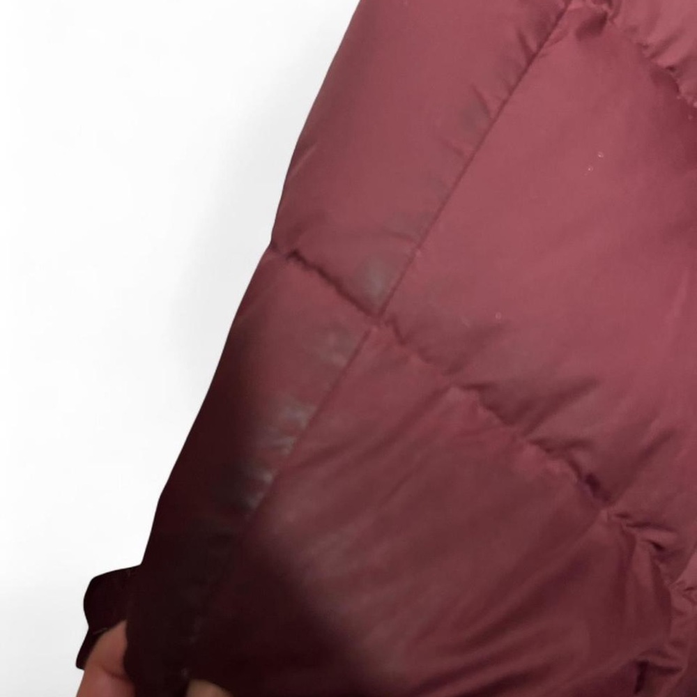 The North Face Women's Burgundy Fur Hooded Jacket - Picture 6 of 8